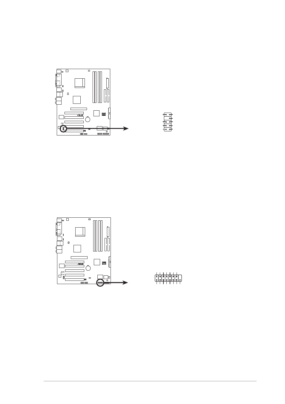 A8v front panel audio connector fp_audio, A8v game connector game | Asus A8V User Manual | Page 49 / 122