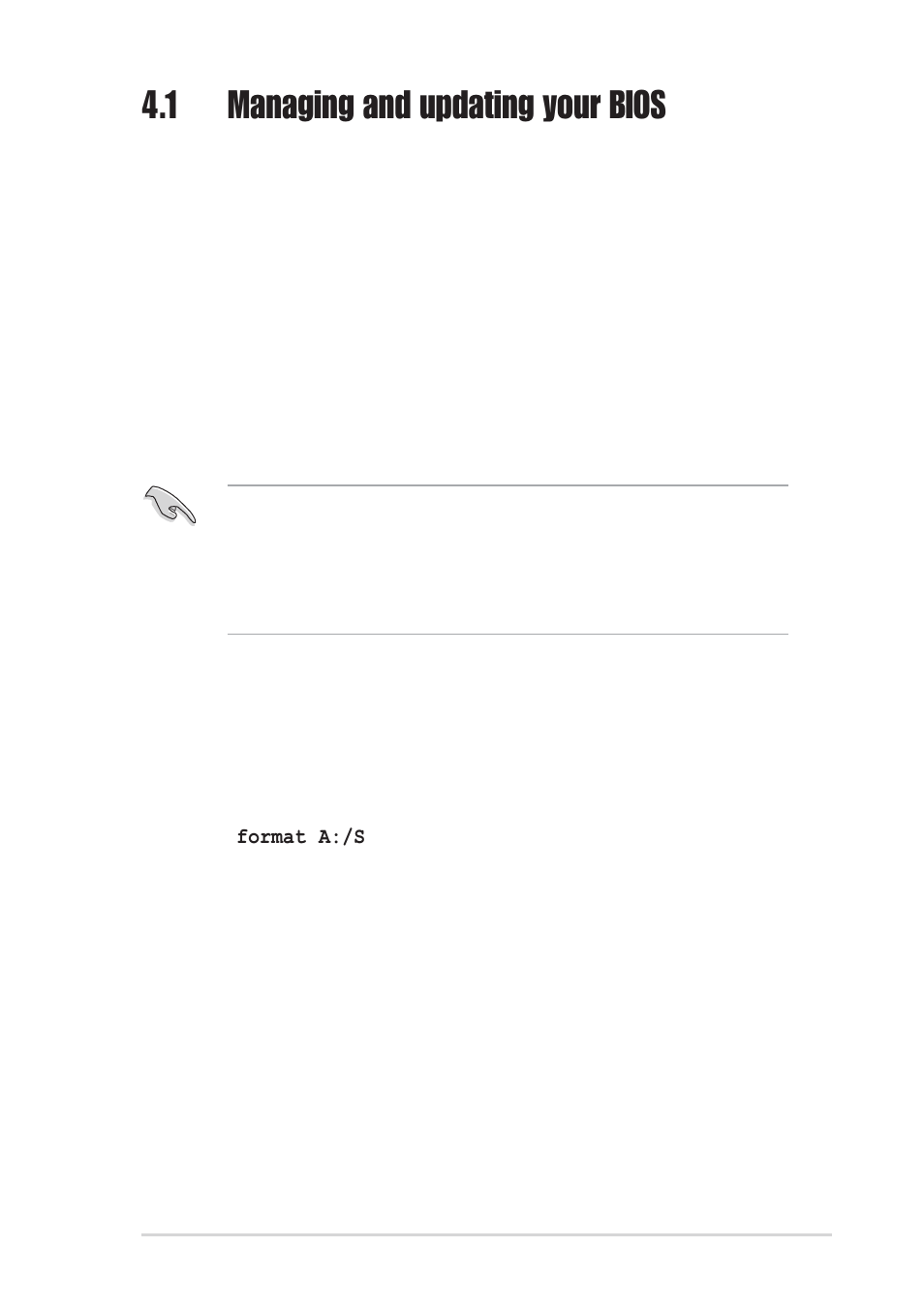 1 managing and updating your bios, 1 creating a bootable floppy disk | Asus A8V User Manual | Page 57 / 122