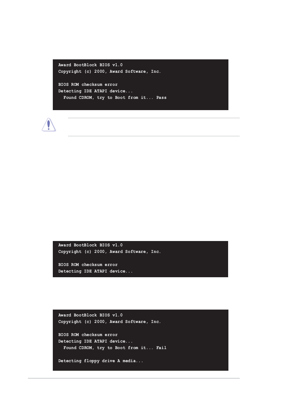 Recovering the bios from a floppy disk | Asus A8V User Manual | Page 62 / 122