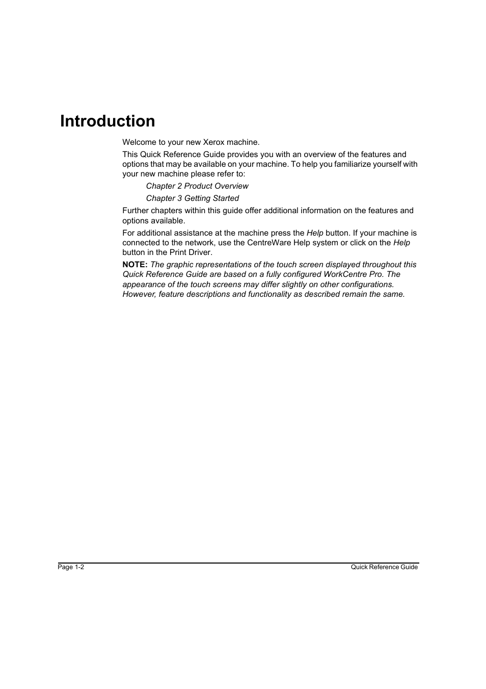 Introduction, Introduction -2 | Xerox WorkCentre M45-4033 User Manual | Page 11 / 189