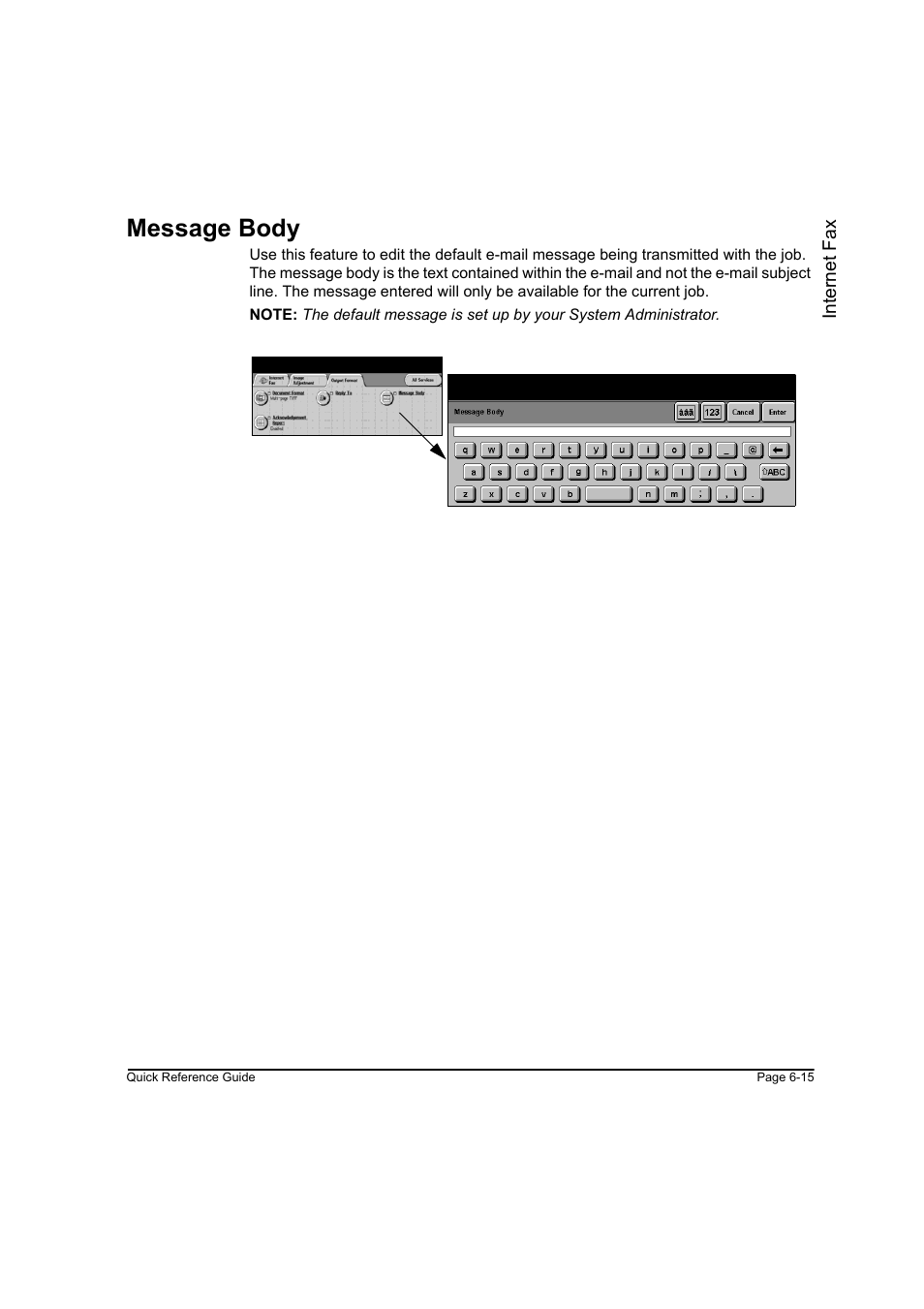 Message body, Message body -15 | Xerox WorkCentre M45-4033 User Manual | Page 128 / 189