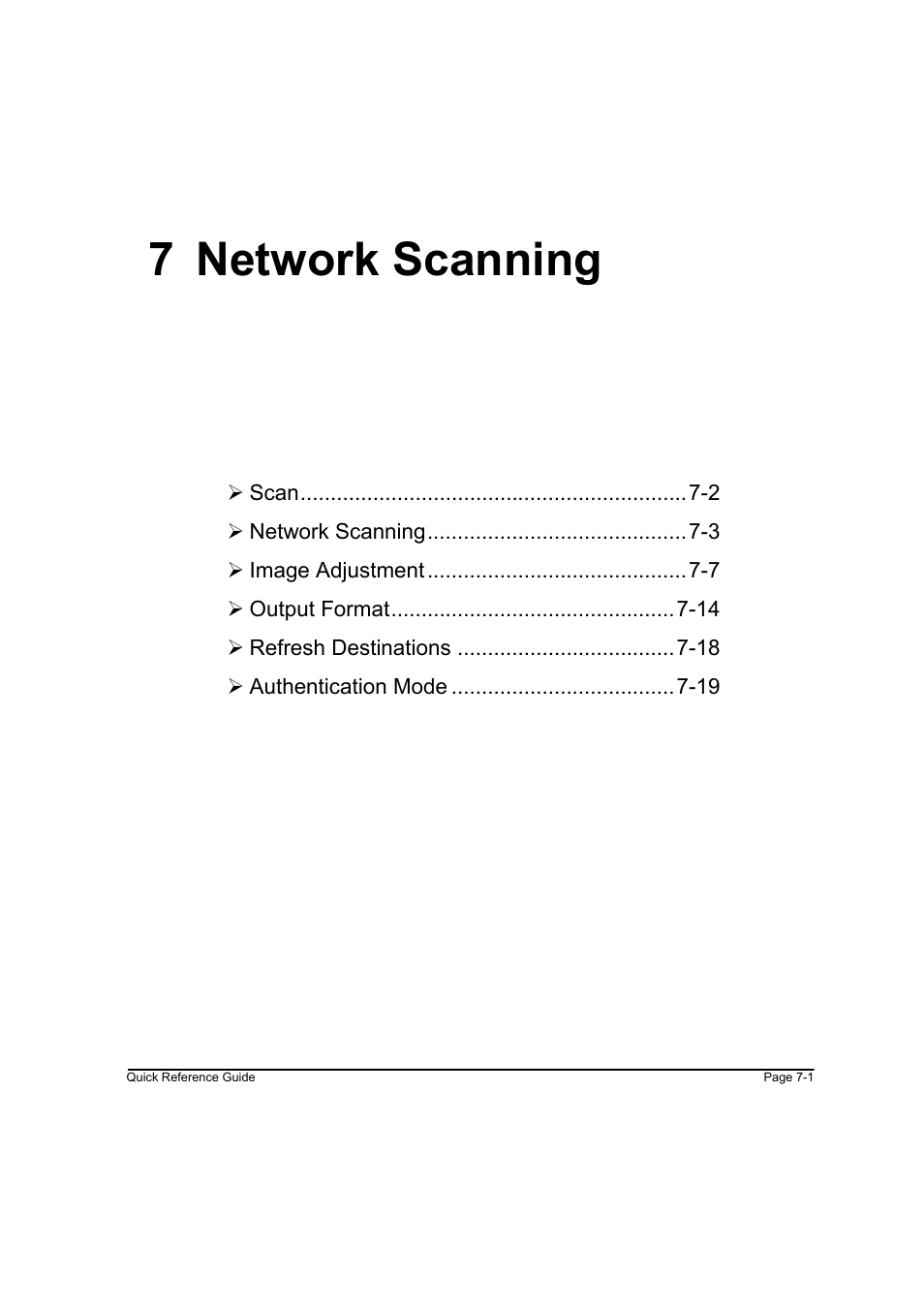 7 network scanning, 7 network scanning -1 | Xerox WorkCentre M45-4033 User Manual | Page 130 / 189