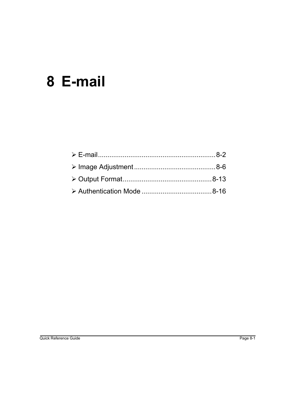 8 e-mail, 8 e-mail -1 | Xerox WorkCentre M45-4033 User Manual | Page 150 / 189