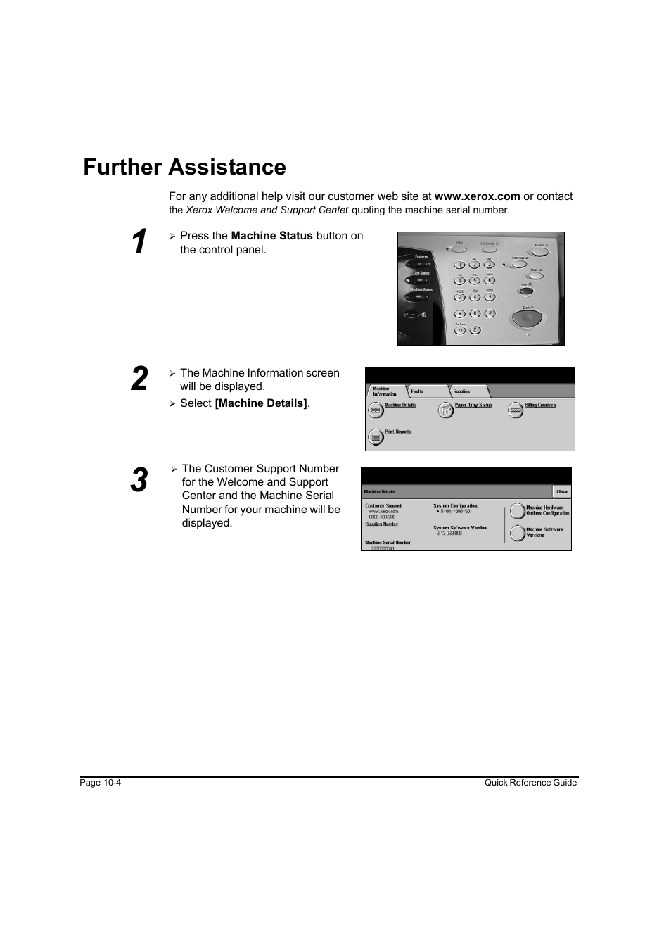 Further assistance, Further assistance -4 | Xerox WorkCentre M45-4033 User Manual | Page 175 / 189