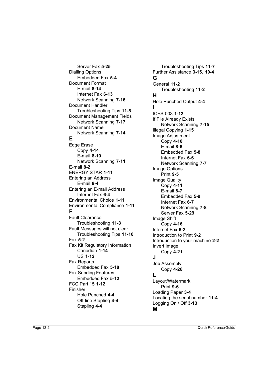 Xerox WorkCentre M45-4033 User Manual | Page 187 / 189