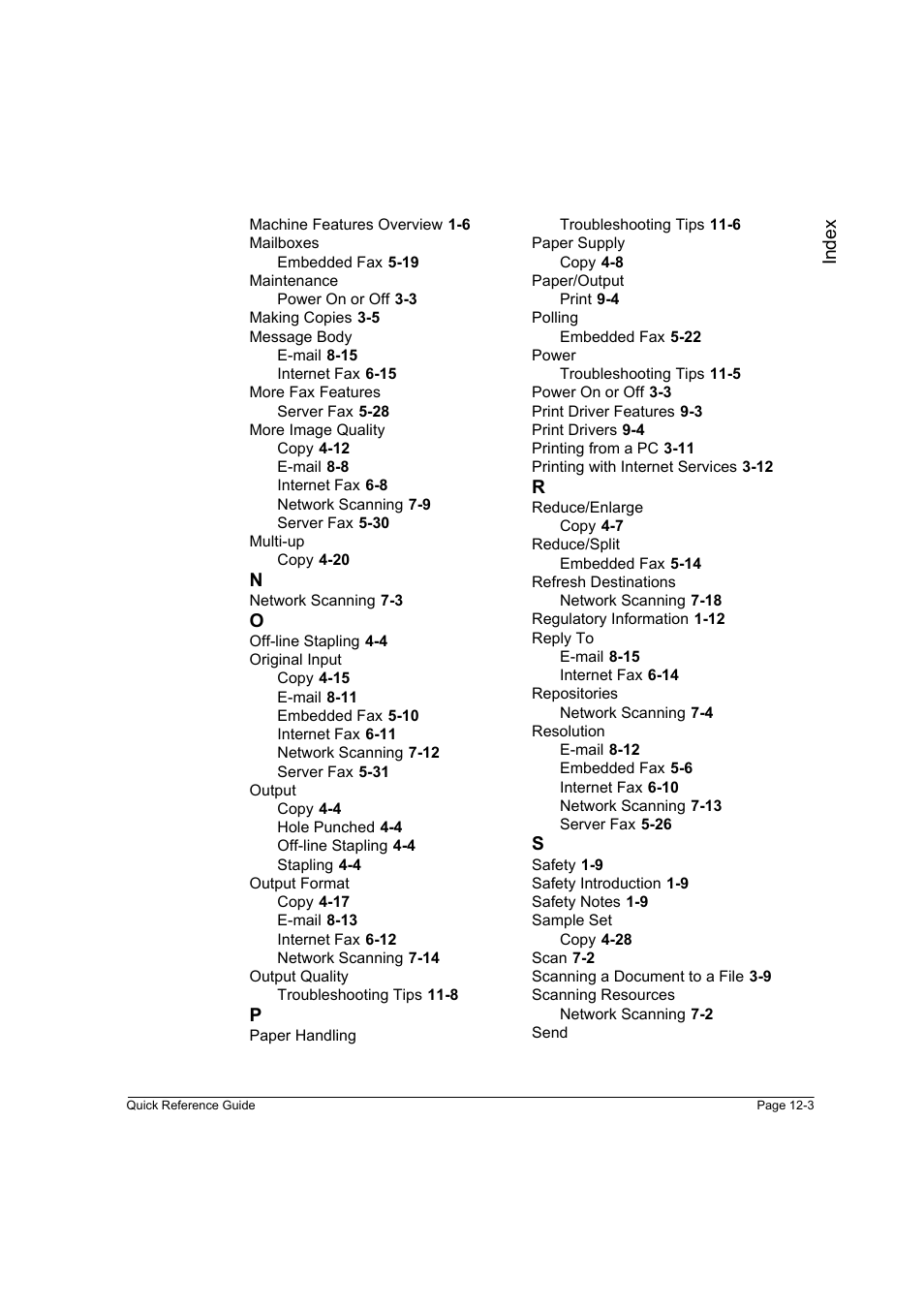 Xerox WorkCentre M45-4033 User Manual | Page 188 / 189