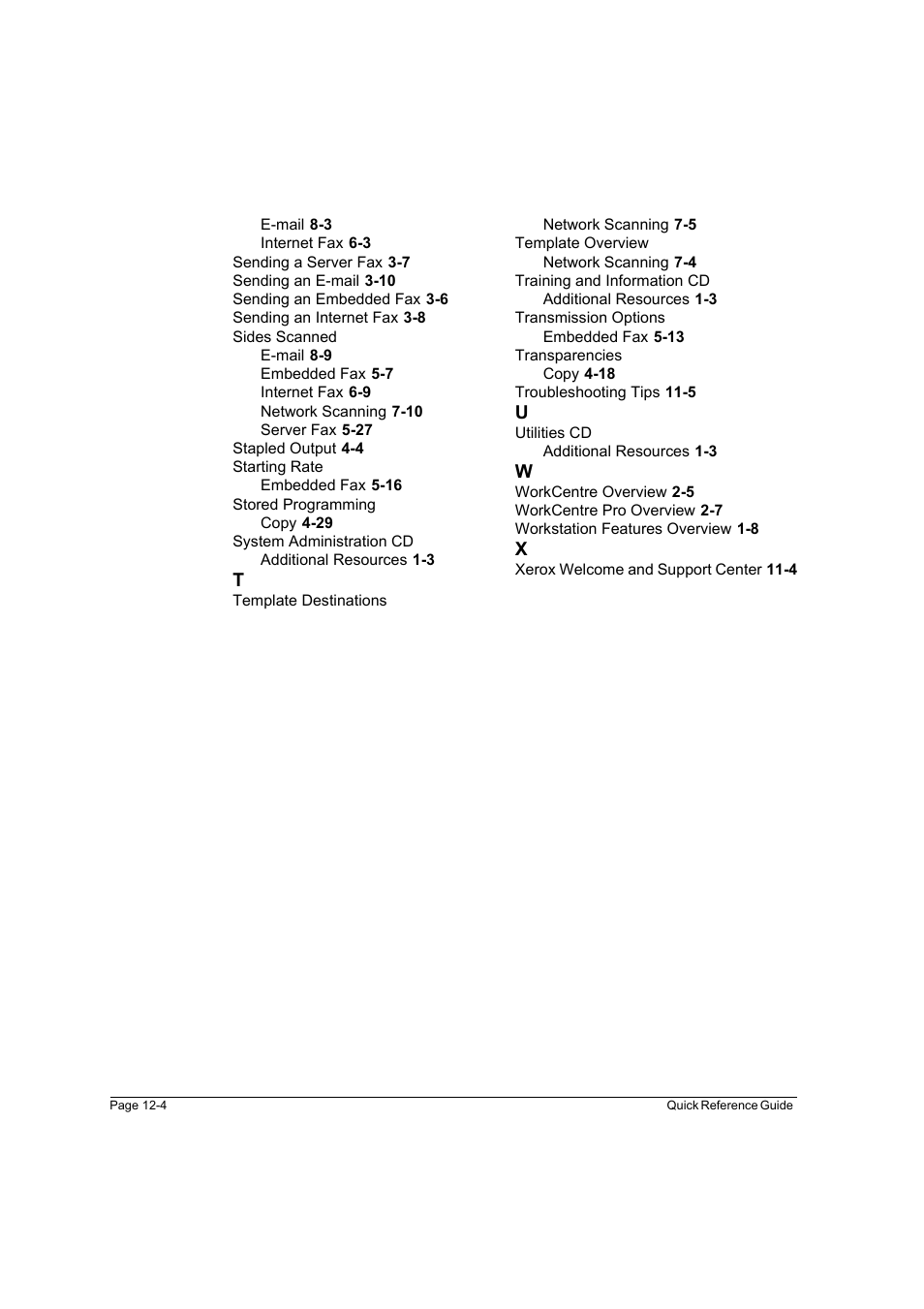 Xerox WorkCentre M45-4033 User Manual | Page 189 / 189