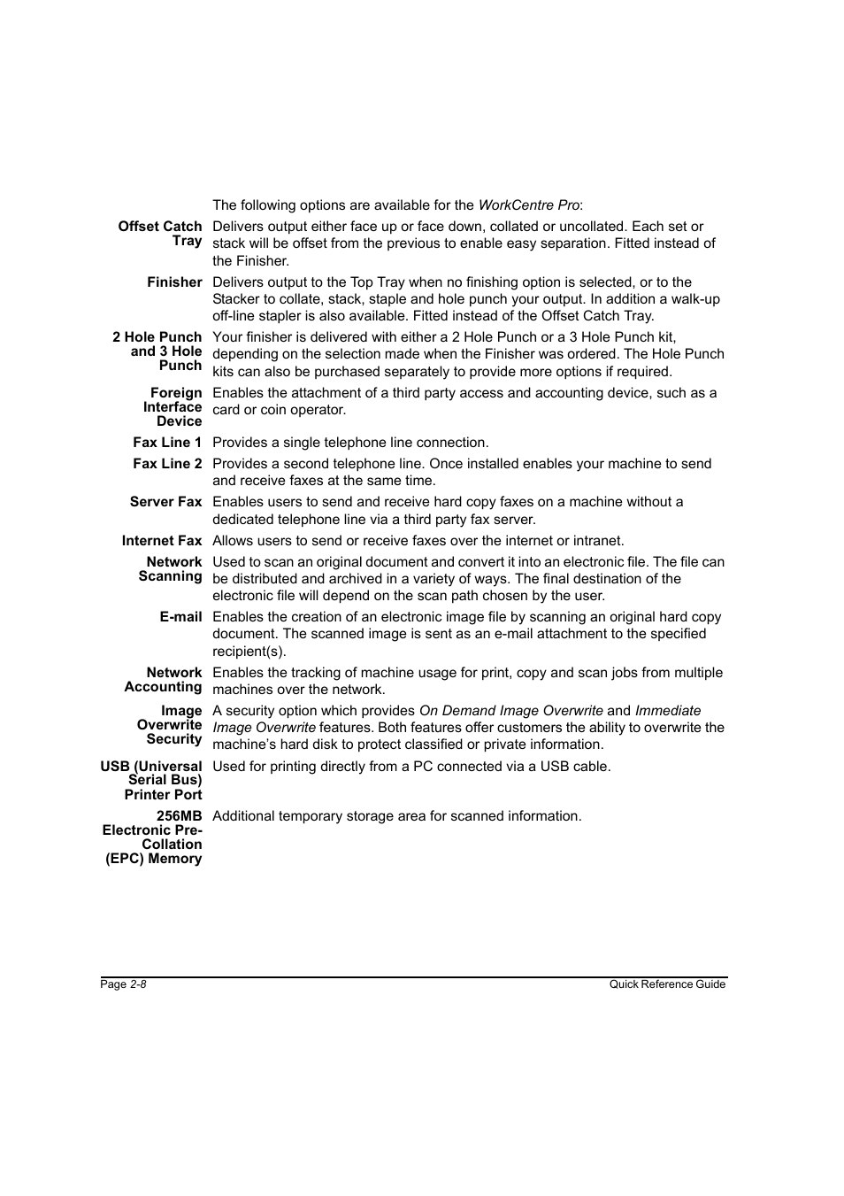 Xerox WorkCentre M45-4033 User Manual | Page 33 / 189