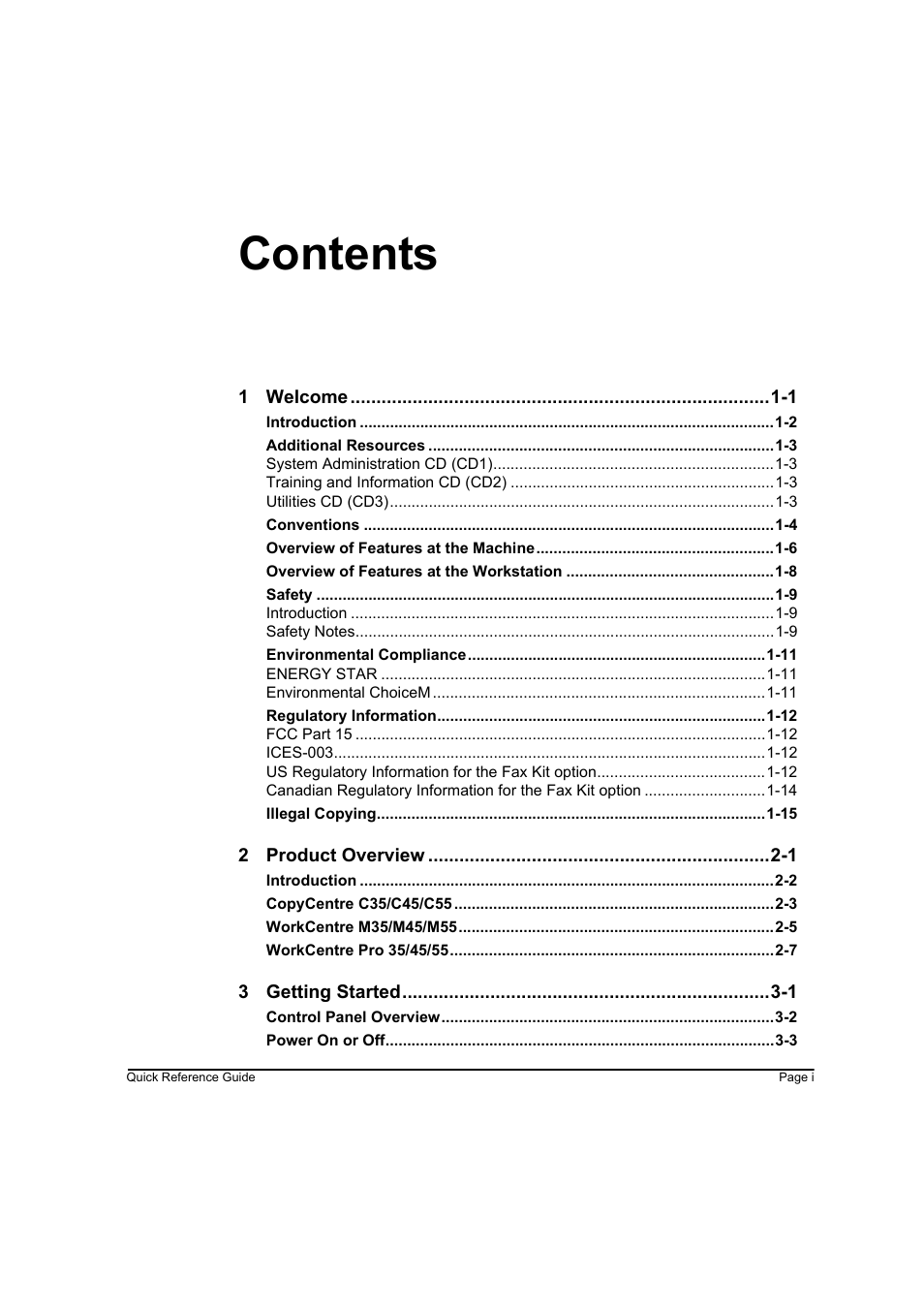 Xerox WorkCentre M45-4033 User Manual | Page 4 / 189