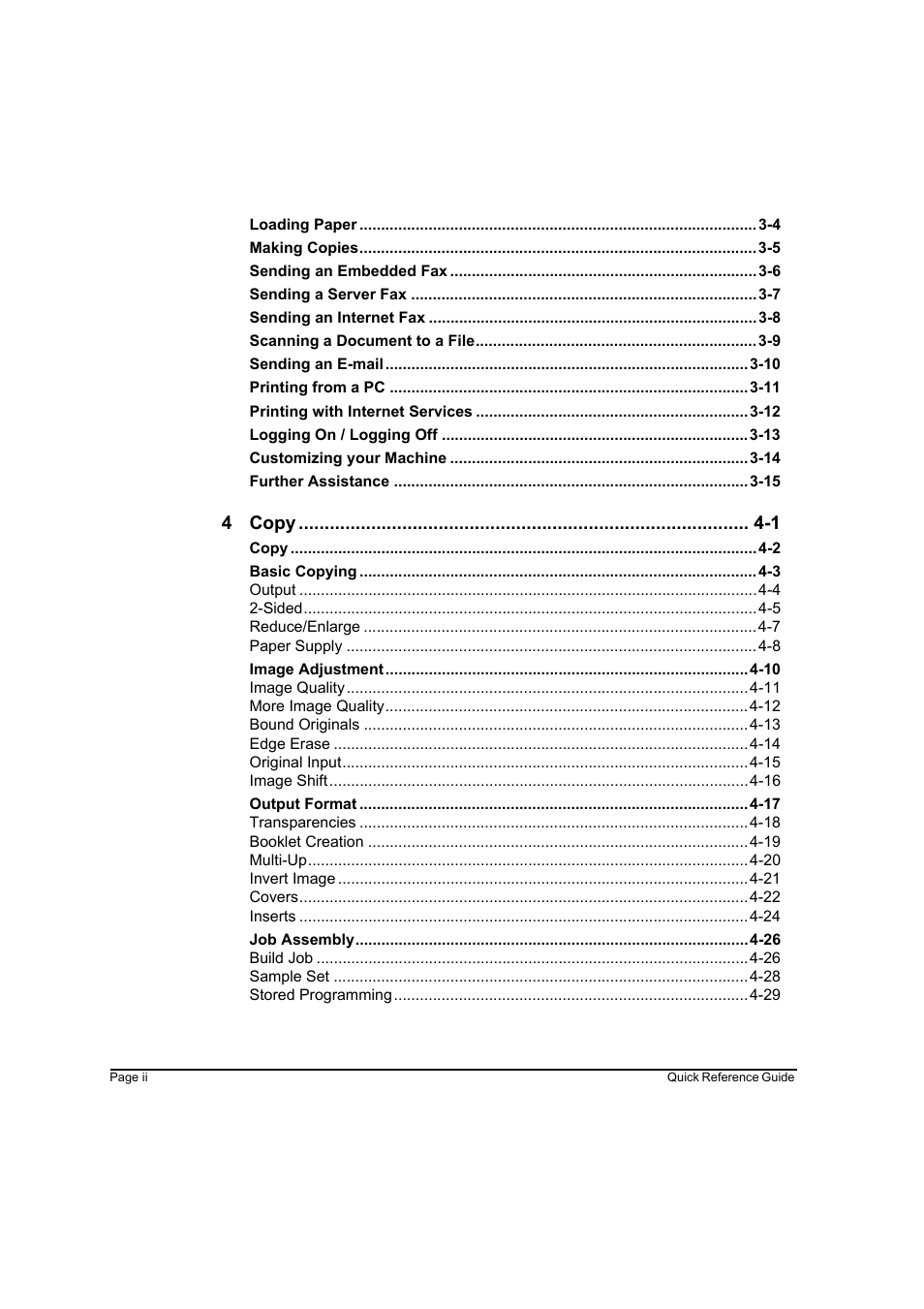 4 copy -1 | Xerox WorkCentre M45-4033 User Manual | Page 5 / 189