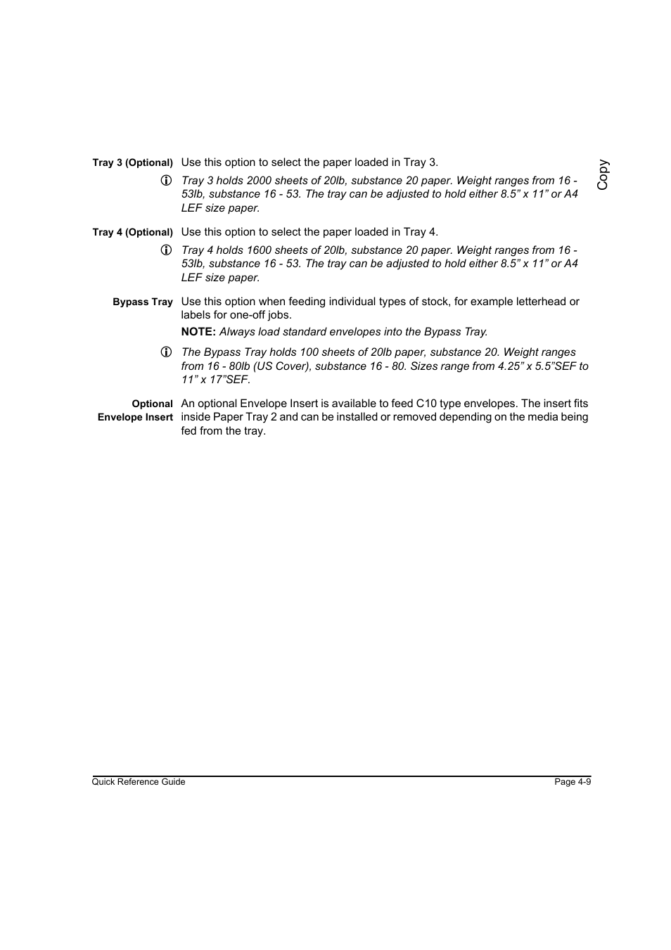 Co py | Xerox WorkCentre M45-4033 User Manual | Page 58 / 189