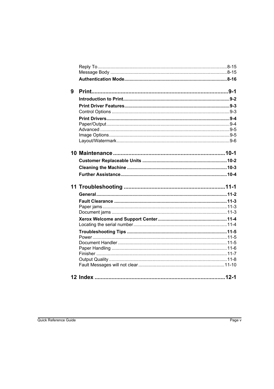 Xerox WorkCentre M45-4033 User Manual | Page 8 / 189