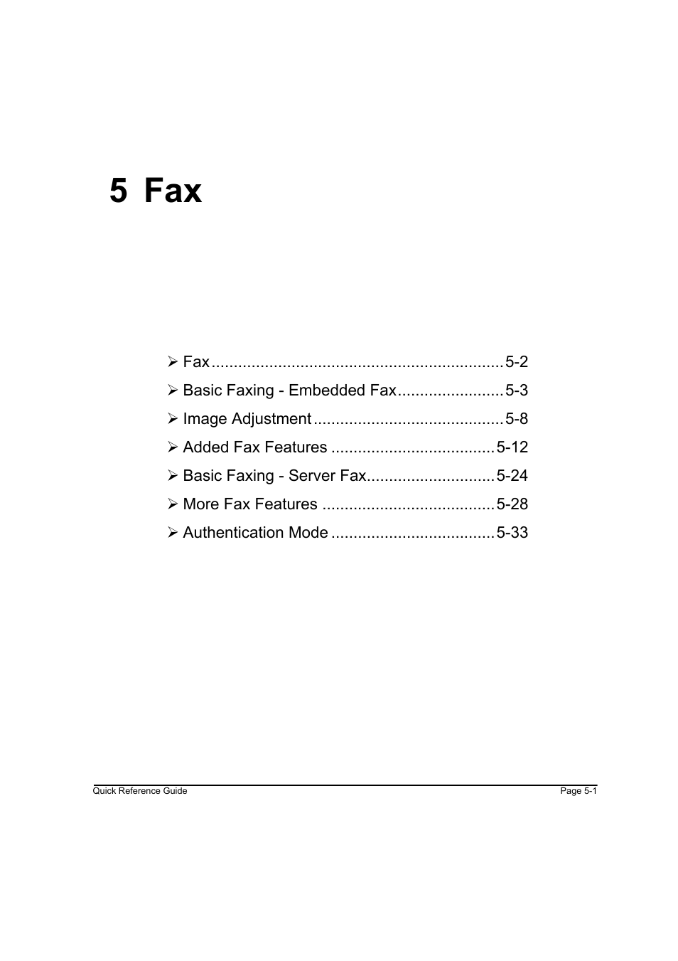 5 fax, 5 fax -1 | Xerox WorkCentre M45-4033 User Manual | Page 80 / 189