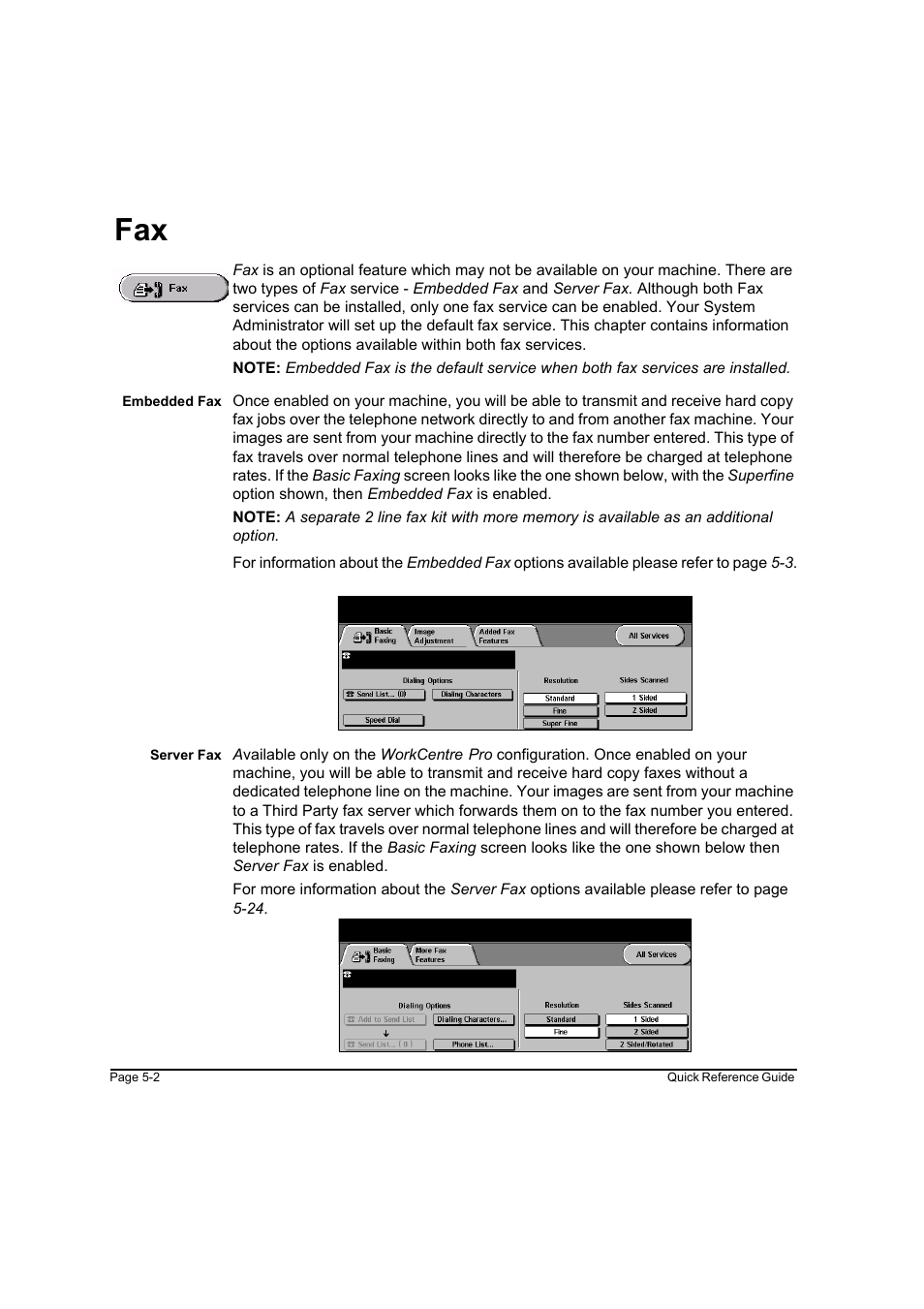 Fax -2 | Xerox WorkCentre M45-4033 User Manual | Page 81 / 189