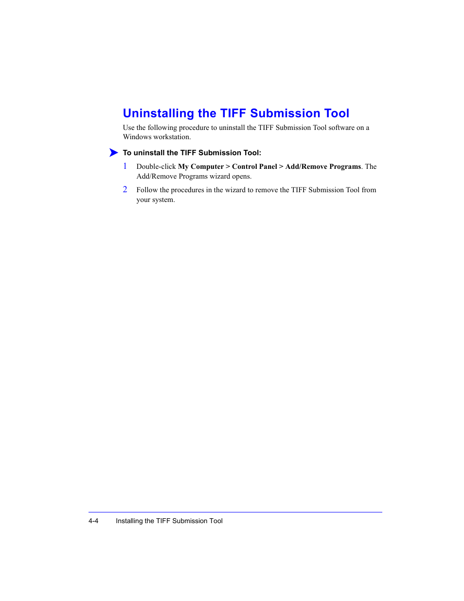 Uninstalling the tiff submission tool | Xerox WorkCentre M35-4011 User Manual | Page 64 / 75