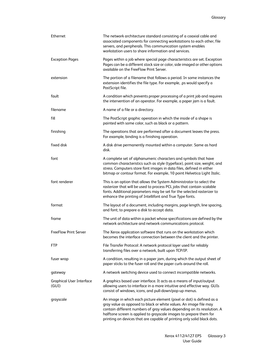 Xerox 4112-4127 Enterprise Printing System-4612 User Manual | Page 211 / 224