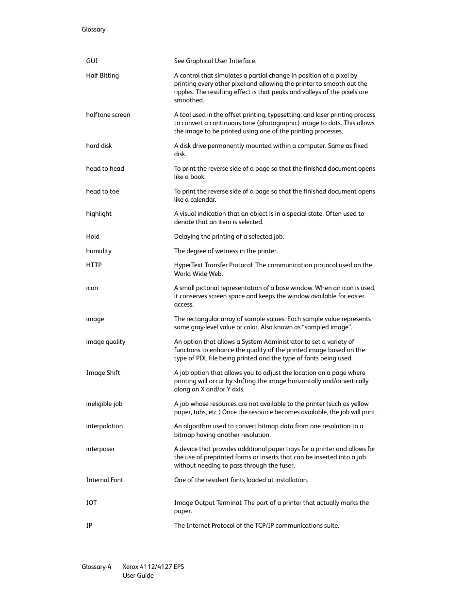 Xerox 4112-4127 Enterprise Printing System-4612 User Manual | Page 212 / 224