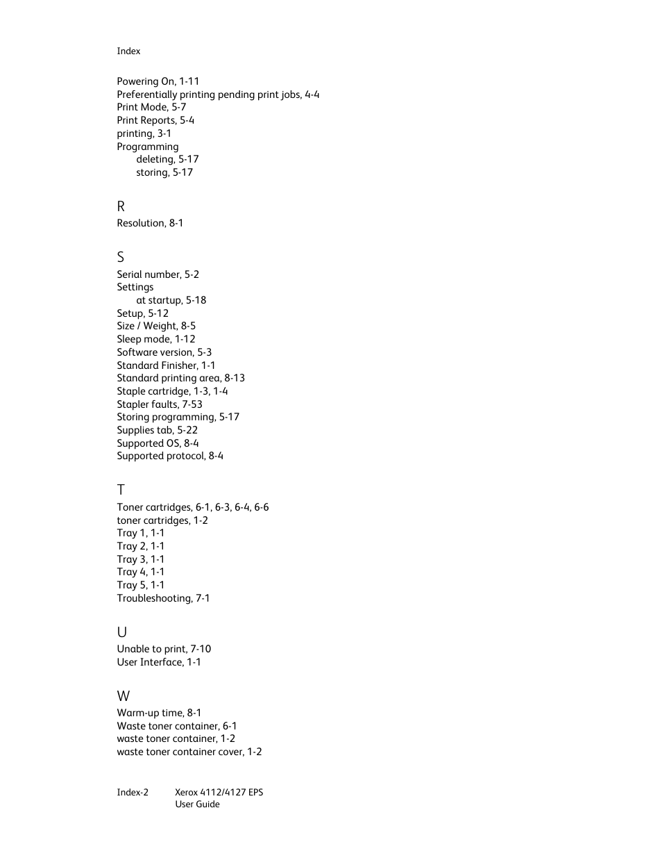 Xerox 4112-4127 Enterprise Printing System-4612 User Manual | Page 222 / 224