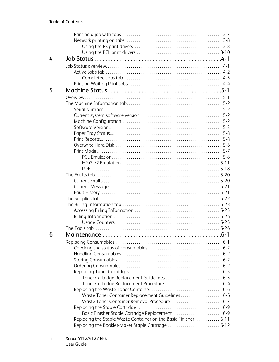 Xerox 4112-4127 Enterprise Printing System-4612 User Manual | Page 4 / 224