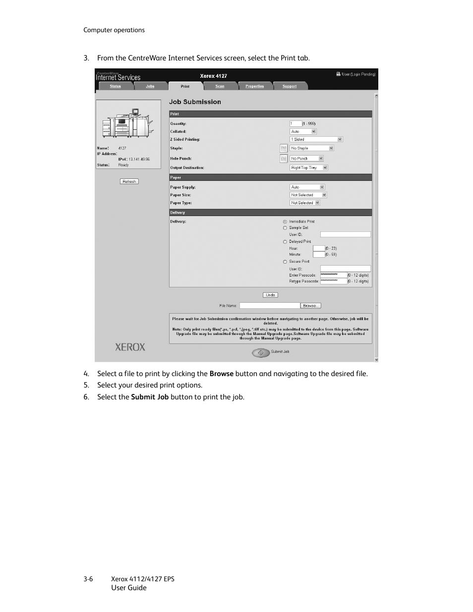 Xerox 4112-4127 Enterprise Printing System-4612 User Manual | Page 48 / 224