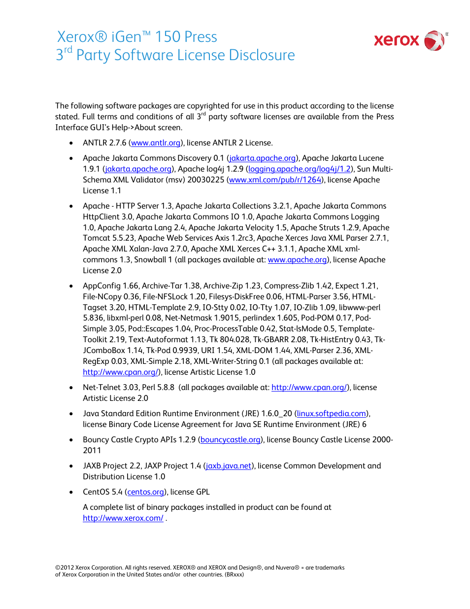 Xerox iGen 150 Press with Xerox FreeFlow Print Server and DocuSP-7993 User Manual | 2 pages