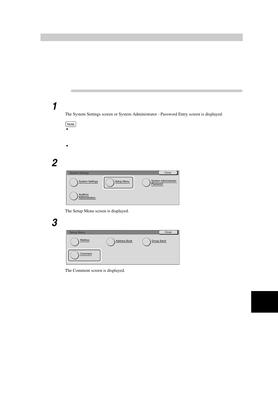 Setting a comment, 5 setting a comment” (p. 171) | Xerox WorkCentre M24-3946 User Manual | Page 195 / 332