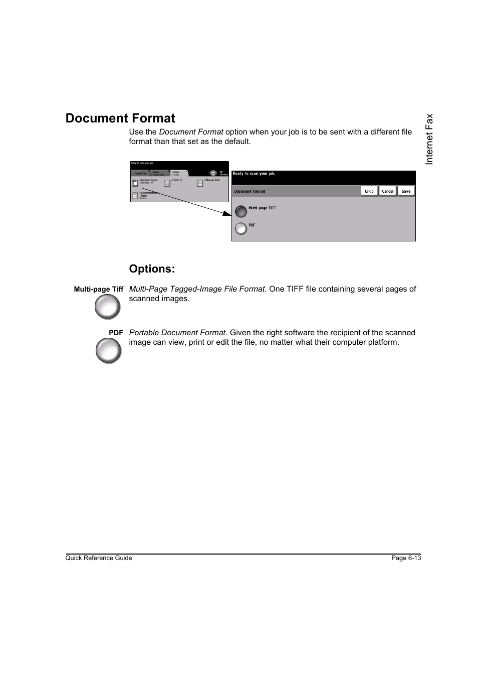 Document format, Options, Document format -13 | Xerox WorkCentre M165-M175-3093 User Manual | Page 127 / 196