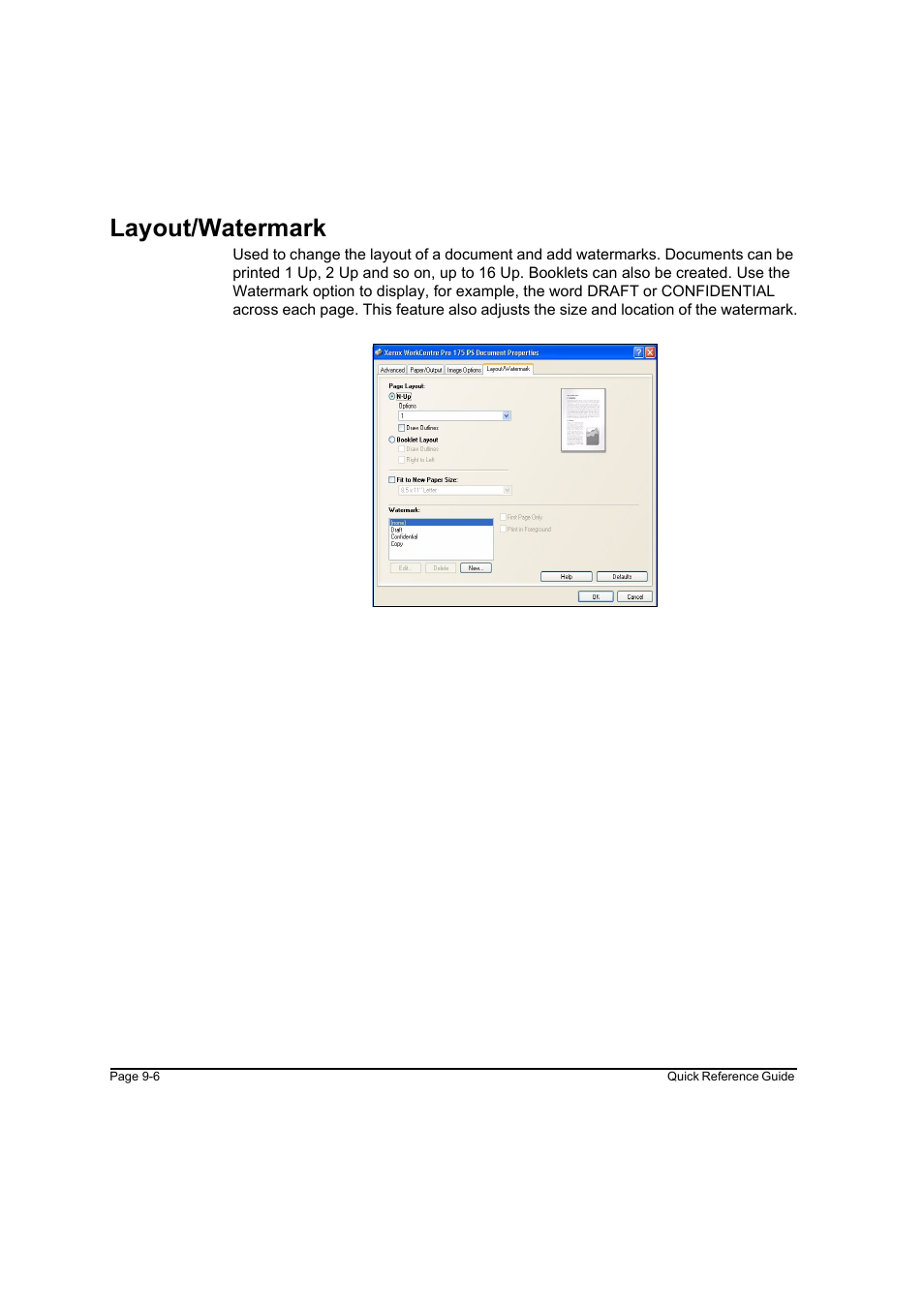 Layout/watermark, Layout/watermark -6 | Xerox WorkCentre M165-M175-3093 User Manual | Page 174 / 196