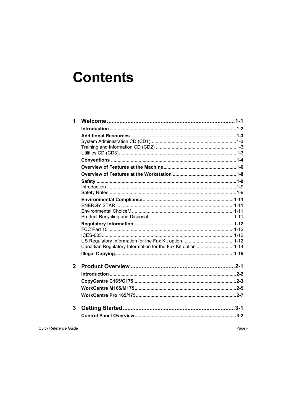 Xerox WorkCentre M165-M175-3093 User Manual | Page 3 / 196