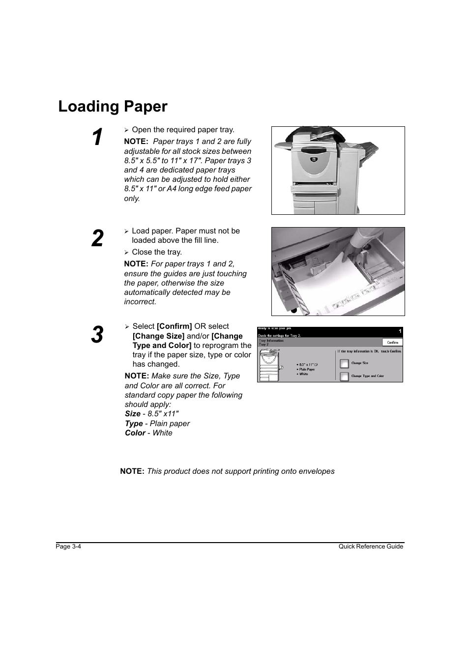 Loading paper, Loading paper -4 | Xerox WorkCentre M165-M175-3093 User Manual | Page 36 / 196