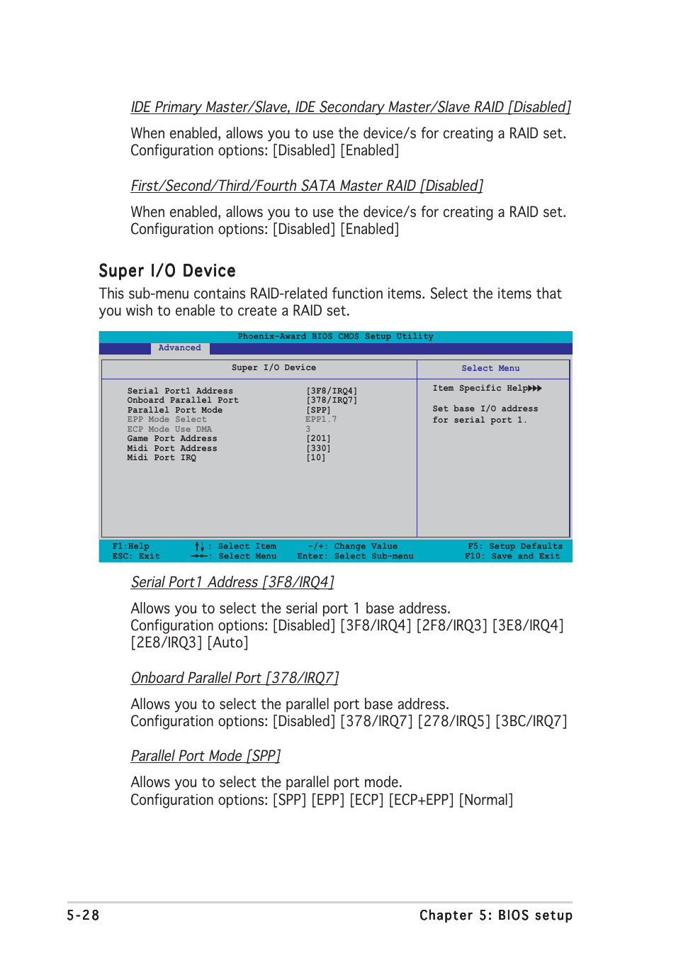 Super i/o device | Asus TW510-E2 User Manual | Page 108 / 162