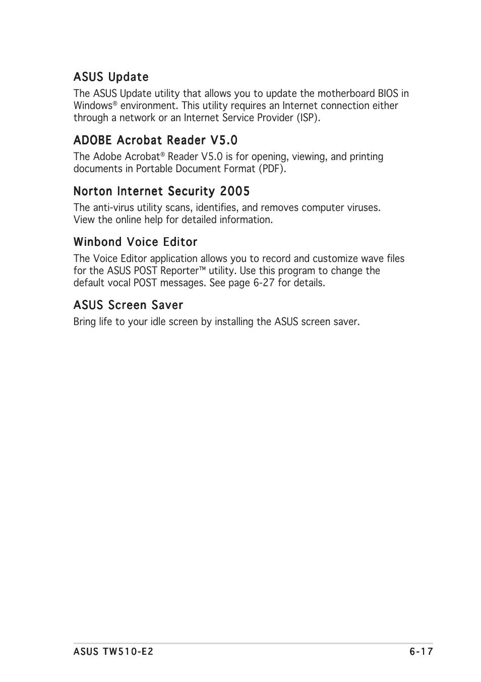 Asus TW510-E2 User Manual | Page 143 / 162