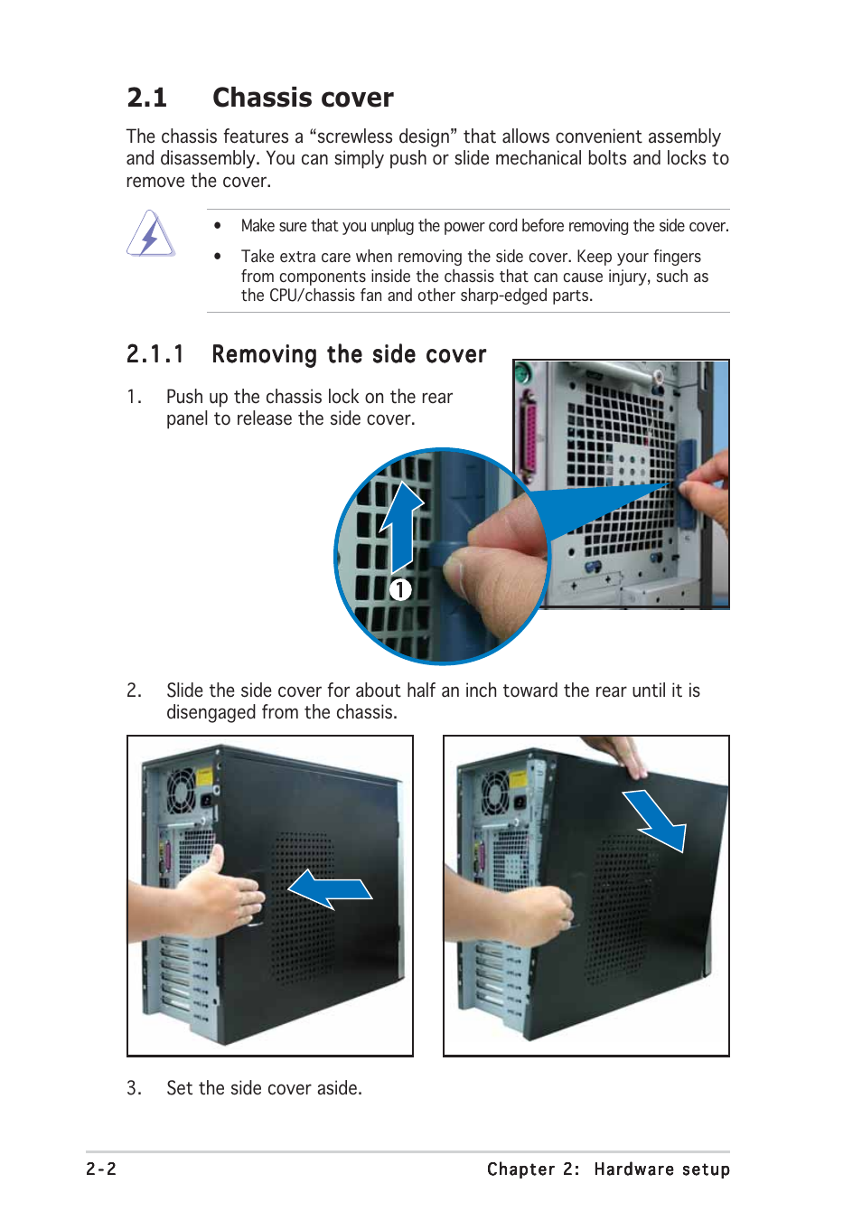 1 chassis cover | Asus TW510-E2 User Manual | Page 20 / 162