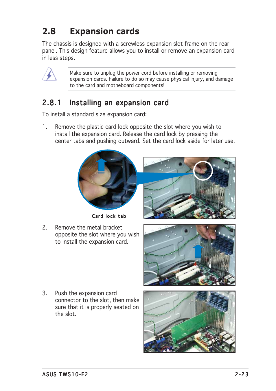 8 expansion cards | Asus TW510-E2 User Manual | Page 41 / 162