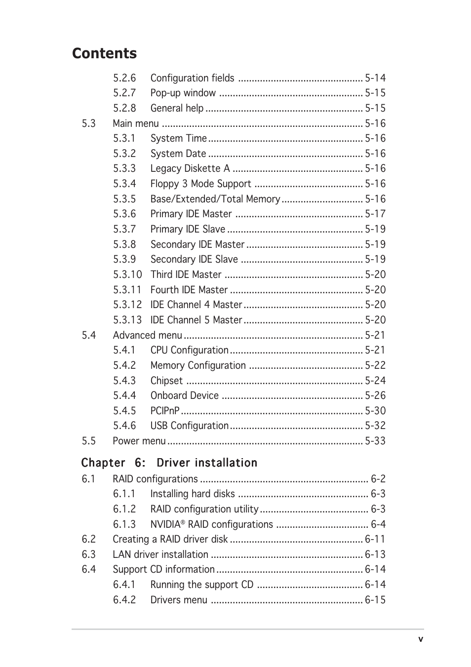 Asus TW510-E2 User Manual | Page 5 / 162