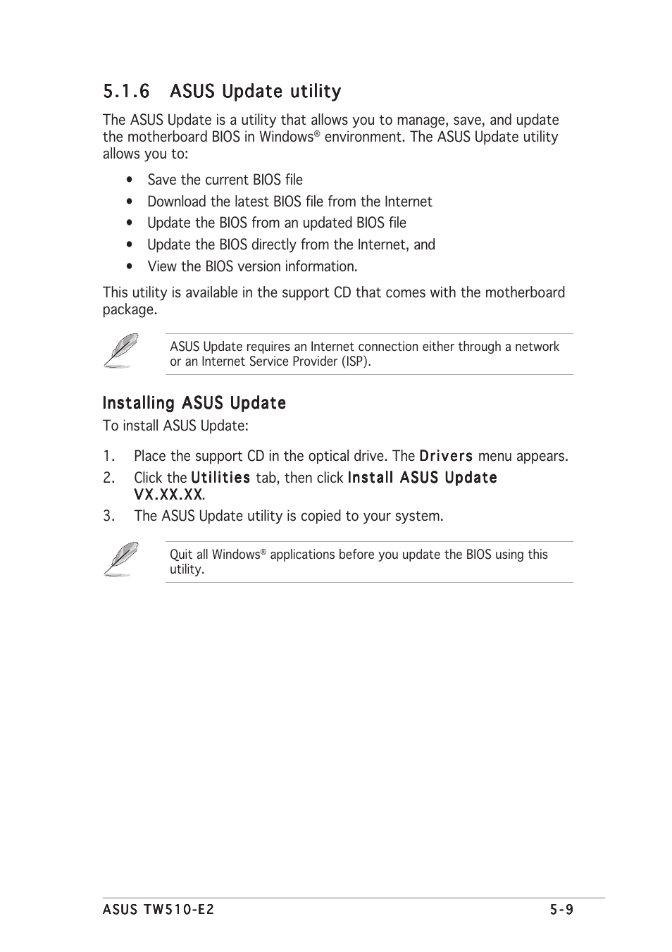 Asus TW510-E2 User Manual | Page 89 / 162