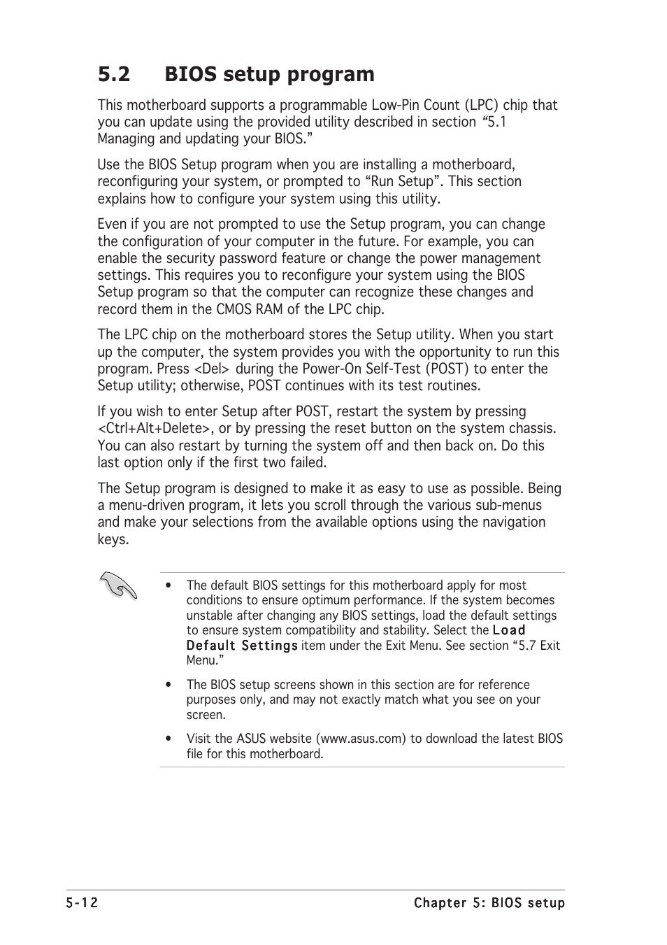 2 bios setup program | Asus TW510-E2 User Manual | Page 92 / 162