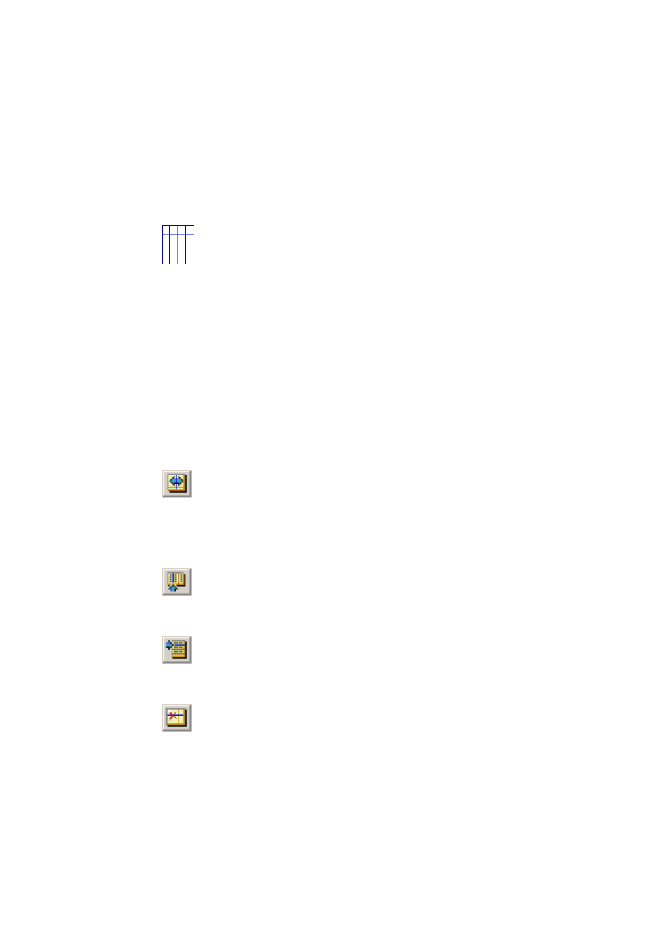 Table grids in the image | Xerox WorkCentre PE16-i-3113 User Manual | Page 58 / 96