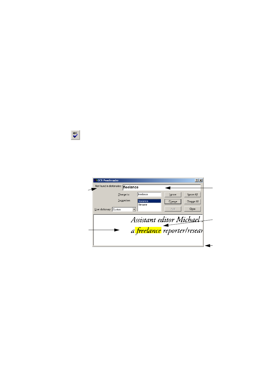 Proofreading ocr results, Roofreading, Results | Xerox WorkCentre PE16-i-3113 User Manual | Page 62 / 96