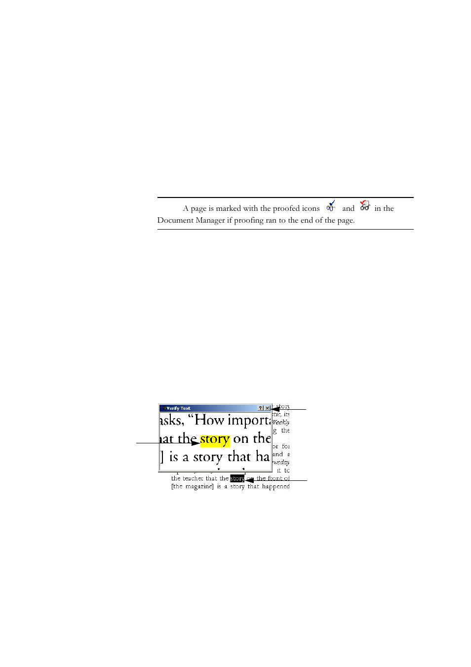 Checking recognized text against original, Checking recognized text against original (v, Hecking | Recognized, Text, Against, Original | Xerox WorkCentre PE16-i-3113 User Manual | Page 63 / 96