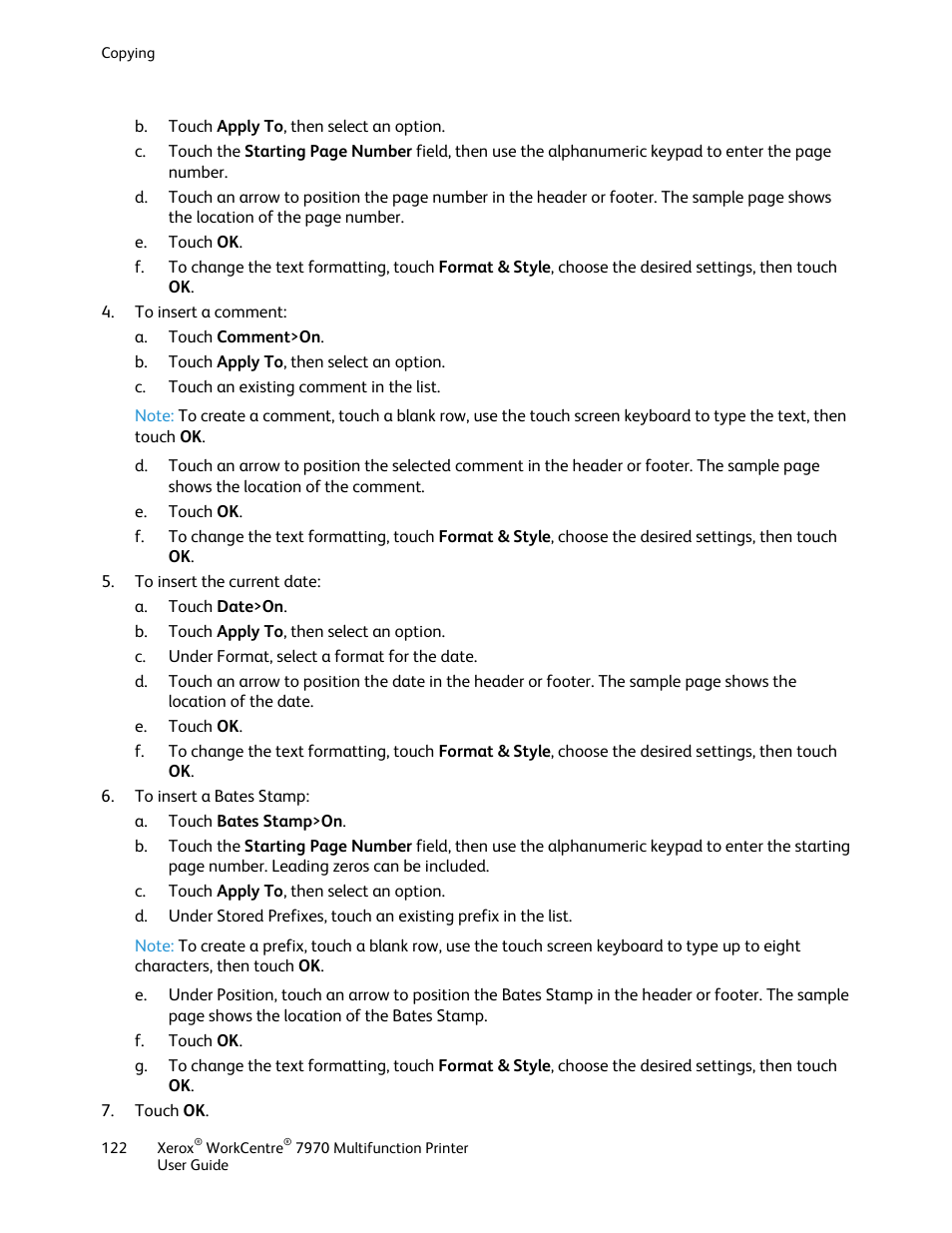 Xerox WorkCentre 7970-3795 User Manual | Page 122 / 316