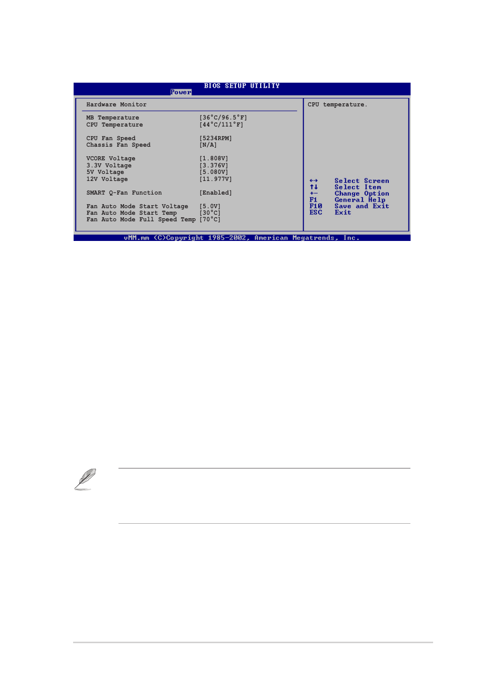 6 hardware monitor, Smart q-fan function [enabled, 107 asus terminator 2 barebone system | Asus Terminator 2 Barebone System T2-R User Manual | Page 107 / 120