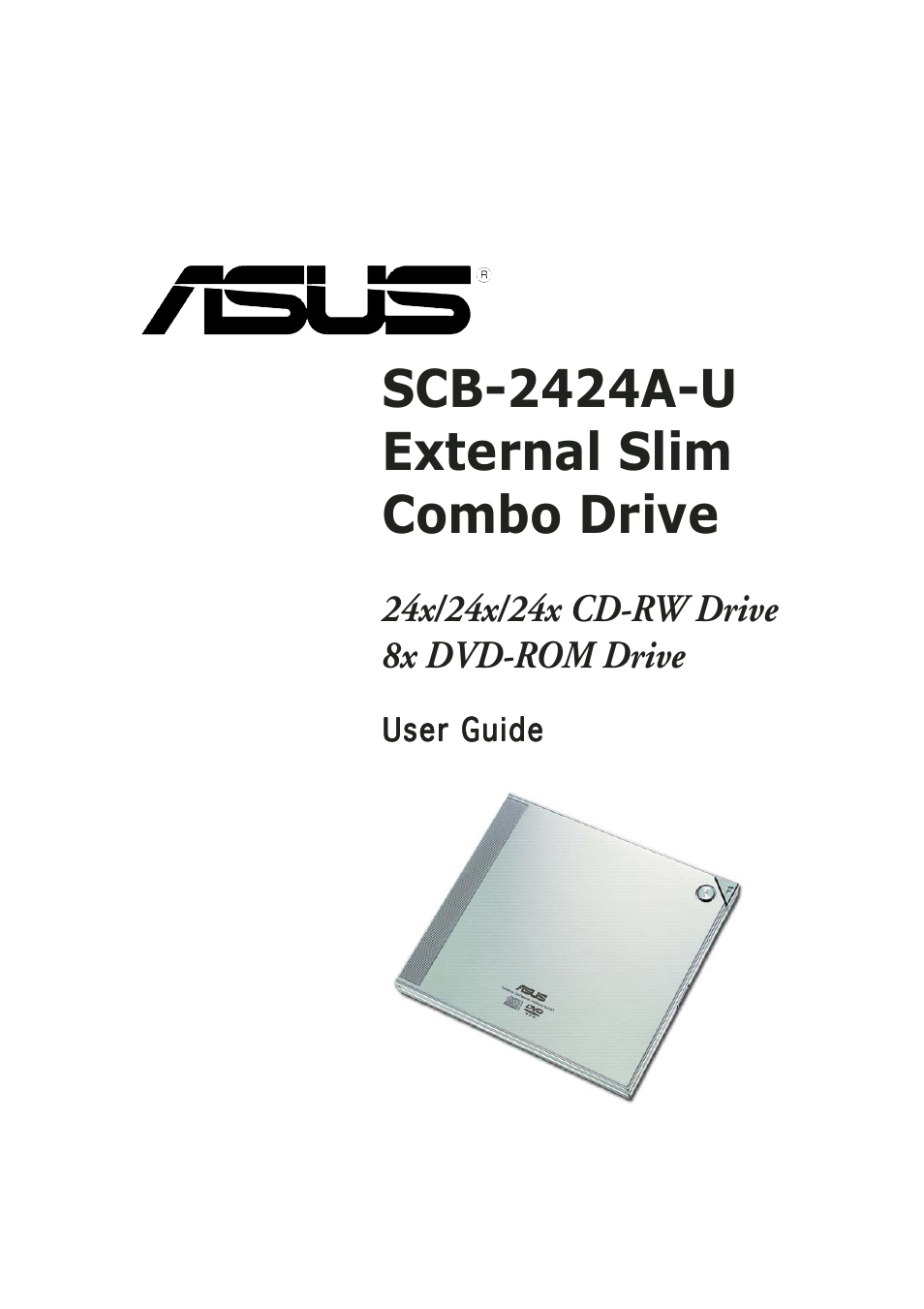 Asus External Slim Combo Drive SCB-2424A-U User Manual | 28 pages