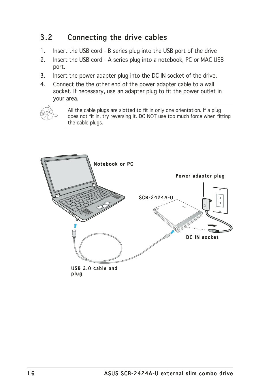 Asus External Slim Combo Drive SCB-2424A-U User Manual | Page 16 / 28