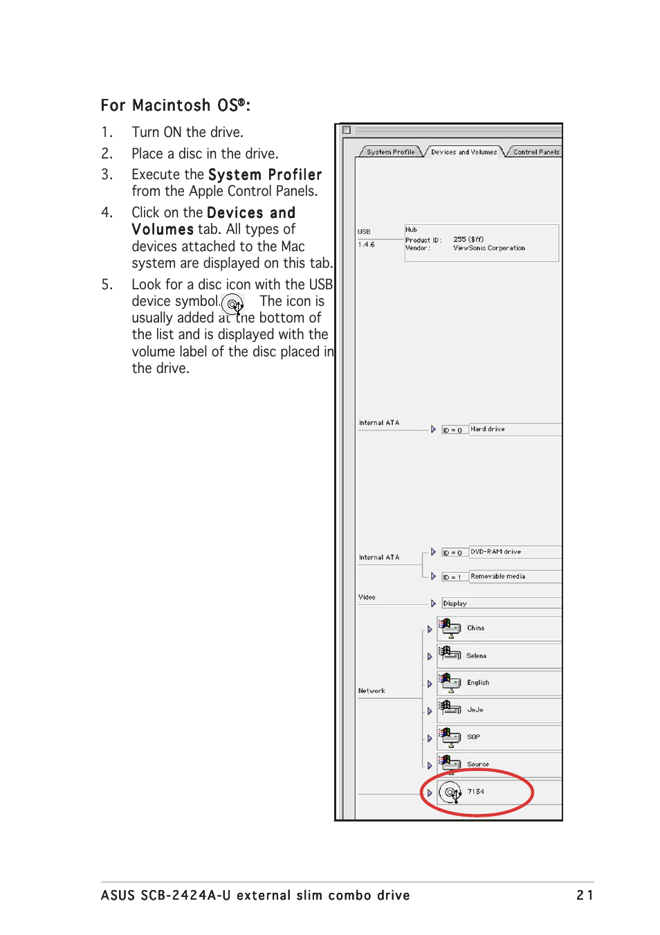 Asus External Slim Combo Drive SCB-2424A-U User Manual | Page 21 / 28