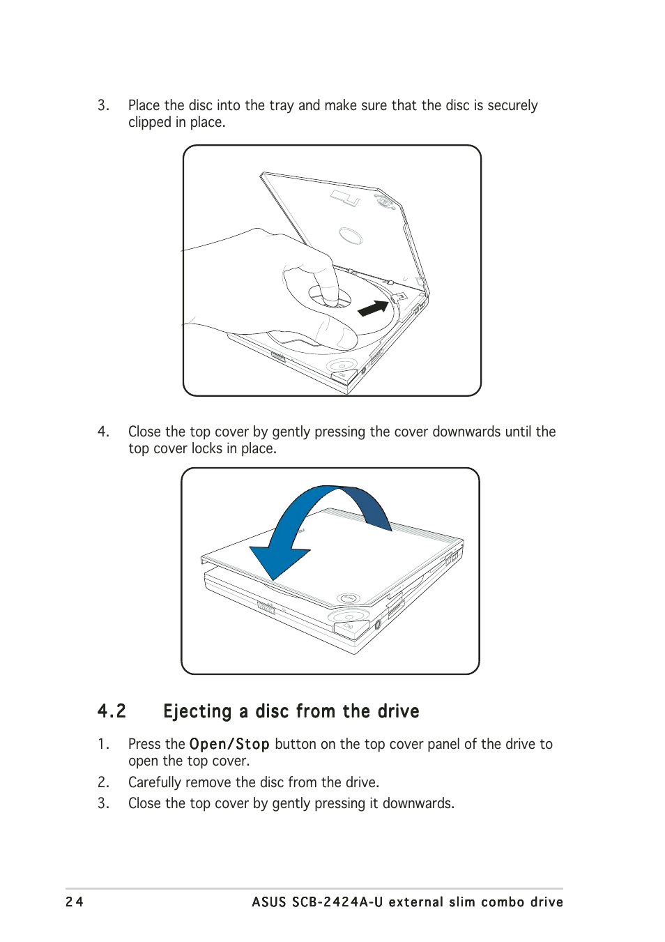 Asus External Slim Combo Drive SCB-2424A-U User Manual | Page 24 / 28