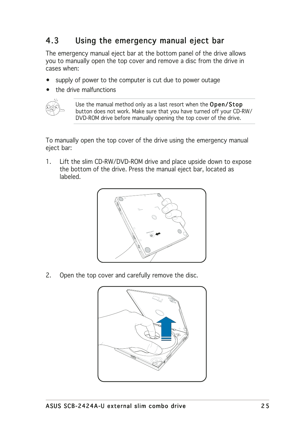 Asus External Slim Combo Drive SCB-2424A-U User Manual | Page 25 / 28