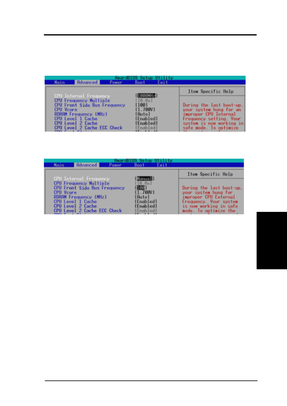 Bios setup | Asus 850 ATX P4T User Manual | Page 61 / 120