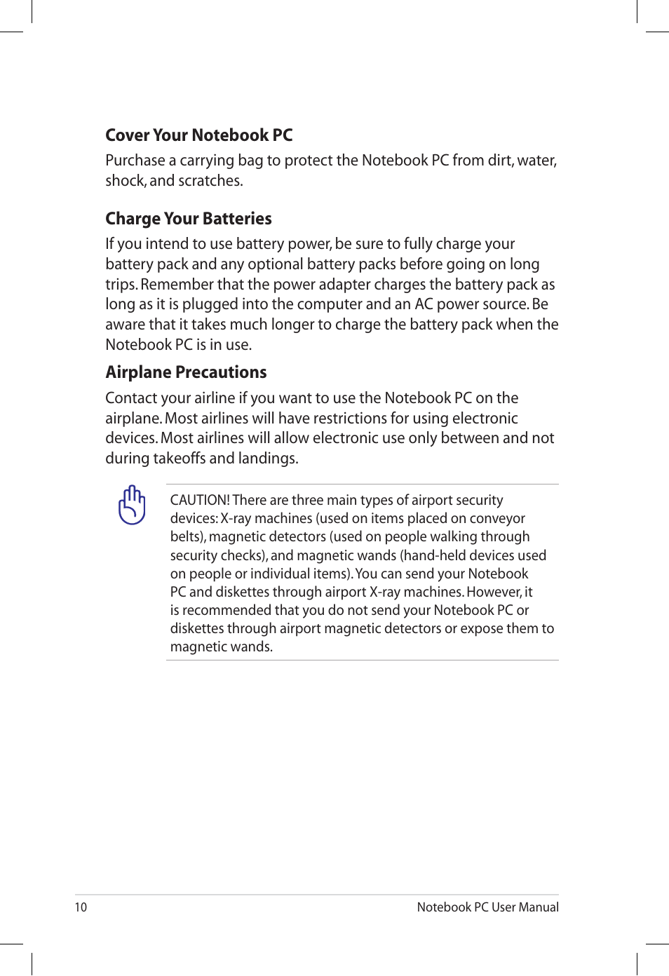 Asus E7165 User Manual | Page 10 / 98