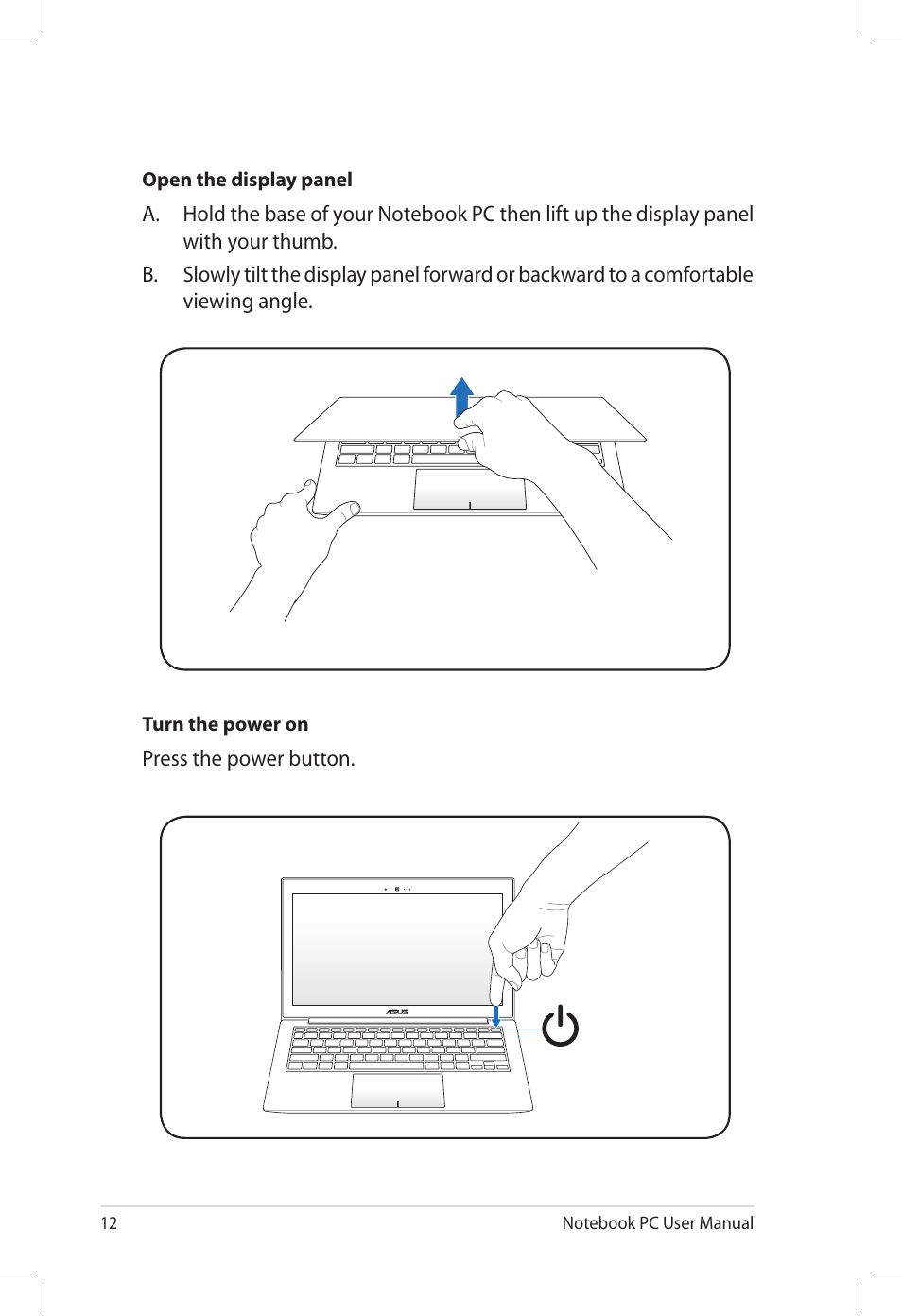 Asus E7165 User Manual | Page 12 / 98